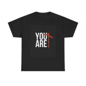 You Are Loved T-Shirt Black | Motivational Mental Health Tee | Self Love Shirt | Inspirational Gift | Unisex Cotton Shirt