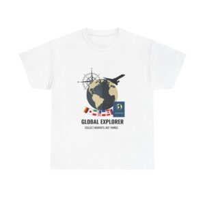 Global Explorer Tee - Travel Inspired Unisex Heavy Cotton T-Shirt, Wanderlust Gift, Adventure Apparel, Geography Enthusiast, World [...]